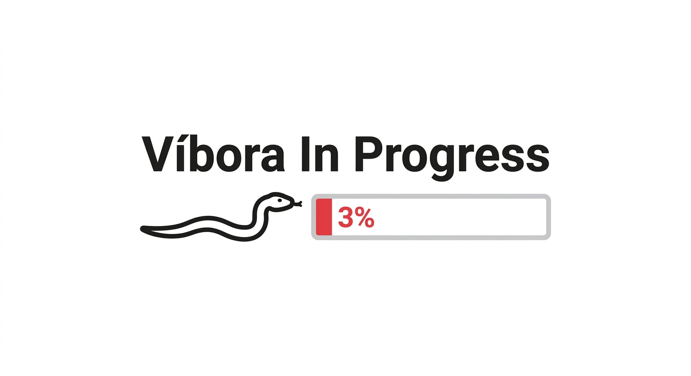 Víbora In Progress Tee — 3% There