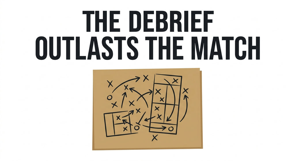The Debrief Outlasts the Match Tee